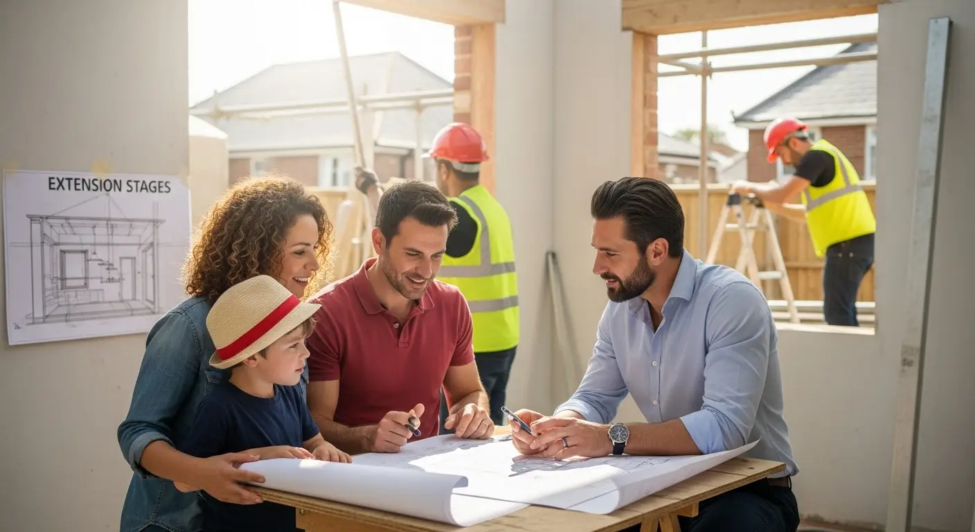 home extension stages